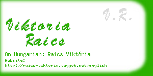 viktoria raics business card