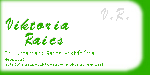 viktoria raics business card